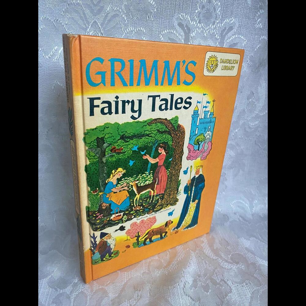 Vintage Children’s Book: Dandelion Library Grimm’s Fairy Tales/Babar The King